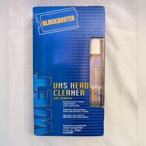 Blockbuster VHS Head Cleaner | Vintage 90s Nostalgia | Retro Media Decor